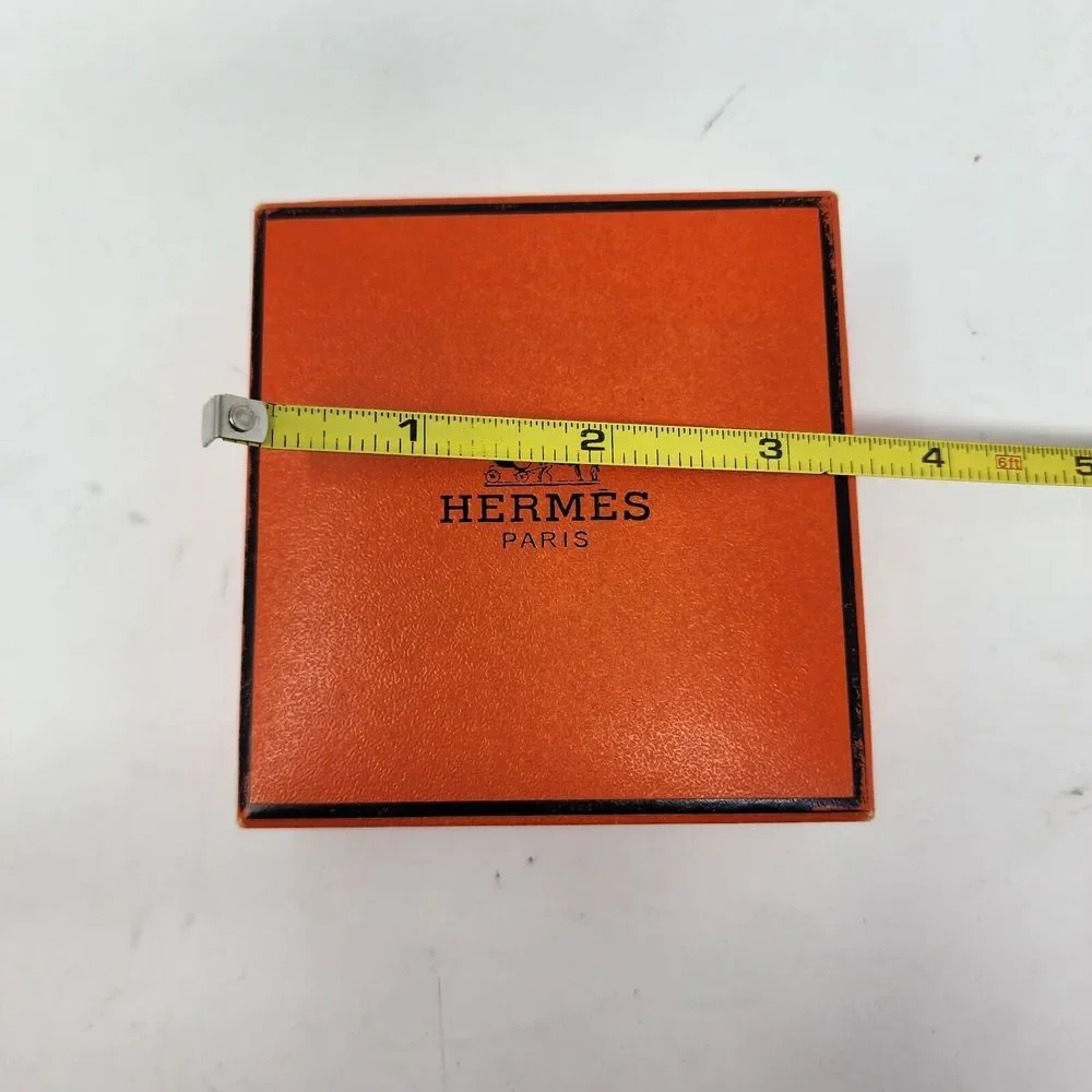 Authentic Hermes‎ Small Velvet Empty Gift Box 3.5 x 3.5 x 1